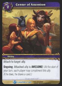 warcraft tcg blood of gladiators center of attention