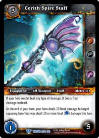 warcraft tcg throne of the tides cerith spire staff