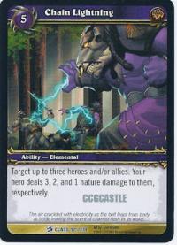 warcraft tcg class decks 2010 chain lightning