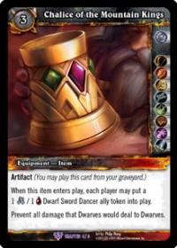 warcraft tcg crafted cards chalice of the mountain kings