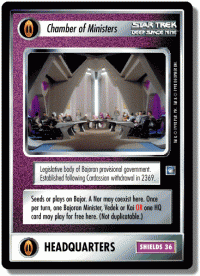 star trek 1e reflections 1 chamber of ministers foil