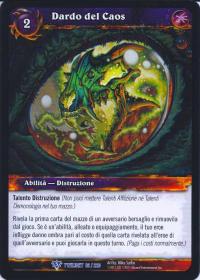 warcraft tcg twilight of dragons foreign chaos bolt italian