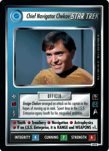 Chief Navigator Chekov 