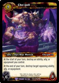 warcraft tcg twilight of the dragons cho gall