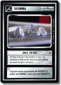 star trek 1e 1e promotional premium chula the dice foil