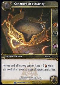 warcraft tcg naxxramas cincture of polarity