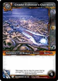 warcraft tcg worldbreaker citadel enforcer s claymore