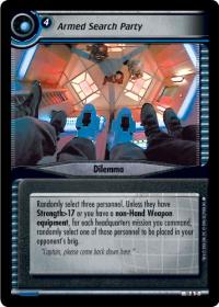 star trek 2e captains log armed search party foil