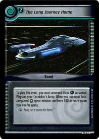 star trek 2e captains log the long journey home foil