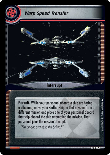 Warp Speed Transfer (Foil)