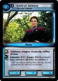 star trek 2e captains log kathryn janeway forceful captain foil