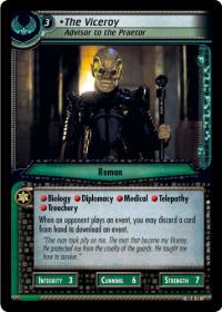 star trek 2e captains log the viceroy advisor to the praetor foil