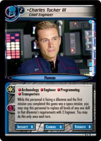 star trek 2e captains log charles tucker iii chief engineer foil