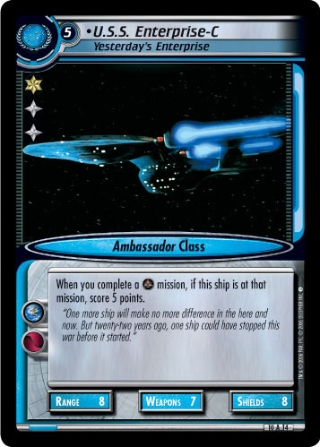 U.S.S. Enterprise-C, Yesterday's (Foil)