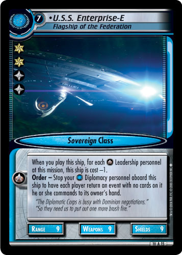 U.S.S. Enterprise-E, Flagship (Foil)