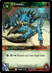 warcraft tcg throne of the tides clamps