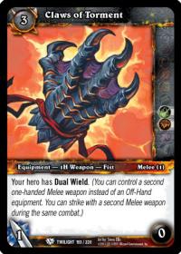 warcraft tcg twilight of the dragons claws of torment