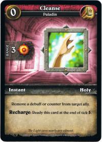 wow minis core action cards cleanse