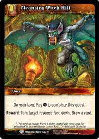 warcraft tcg worldbreaker cleansing witch hill