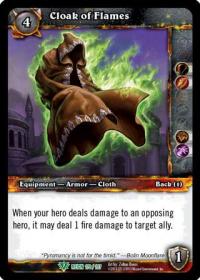 warcraft tcg reign of fire cloak of flames