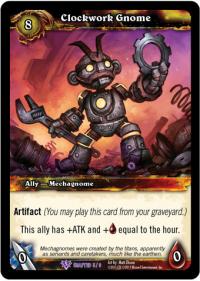 warcraft tcg crafted cards clockwork gnome