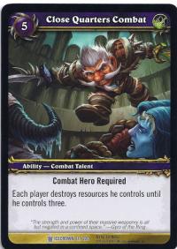 warcraft tcg icecrown close quarters combat