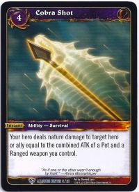 warcraft tcg class decks 2011 spring cobra shot cd