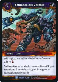 warcraft tcg twilight of dragons foreign colossus smash italian