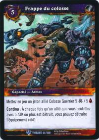 warcraft tcg twilight of dragons foreign colossus smash french