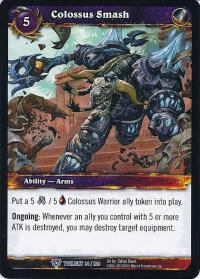 warcraft tcg twilight of the dragons colossus smash