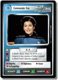 star trek 1e 1e promotional premium commander troi