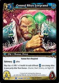 warcraft tcg drums of war consul rhys lorgrand