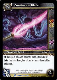 warcraft tcg drums of war continuum blade