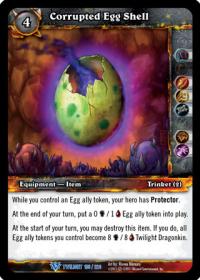warcraft tcg foil and promo cards corrupted egg shell foil