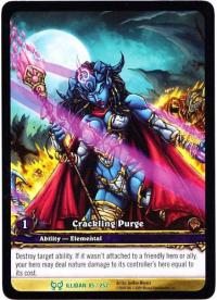 warcraft tcg archives crackling purge ea foil