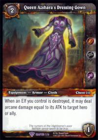 warcraft tcg crafted cards queen azshara s dressing gown