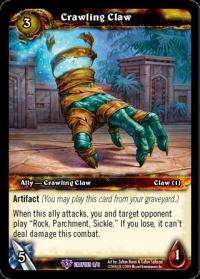 warcraft tcg crafted cards crawling claw