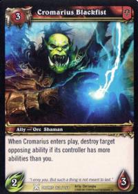 warcraft tcg archives cromarious blackfist foil