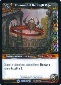 warcraft tcg crown of the heavens foreign crown of the ogre king italian