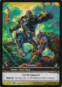 warcraft tcg extended art cruelty ea