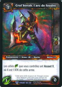 warcraft tcg twilight of dragons foreign crul korak the lightning s arc french