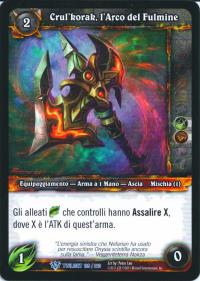 warcraft tcg twilight of dragons foreign crul korak the lightning s arc italia