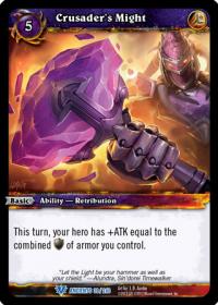 warcraft tcg war of the ancients crusader s might