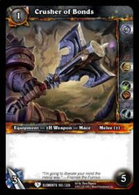 warcraft tcg war of the elements crusher of bonds