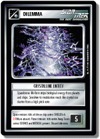 star trek 1e reflections 1 crystalline entity foil