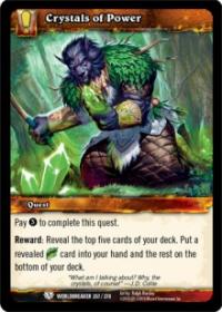 warcraft tcg worldbreaker crystals of power