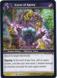 warcraft tcg class decks 2010 curse of agony