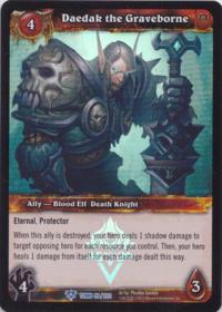 warcraft tcg foil and promo cards daedak the graveborne foil