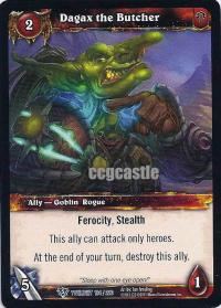 warcraft tcg foil and promo cards dagax the butcher foil