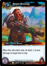 warcraft tcg war of the elements dagin bootzap